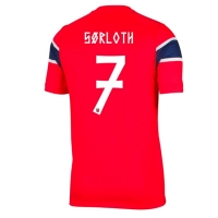 Camiseta Noruega Alexander Sorloth #7 Primera Equipación Replica Mundial 2026 mangas cortas